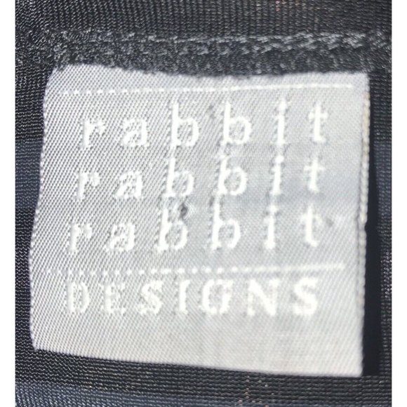 Rabbit Rabbit Rabbit Designs Cardigan Tunic Topper Slinky Black Blue Gray Sz 6P - Picture 8 of 11
